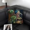 GGorillaz Band Cushion Cover Natural Linen Organic Fabric DoubleSided Printing Sofa Home Decor Gift Pillow Case
