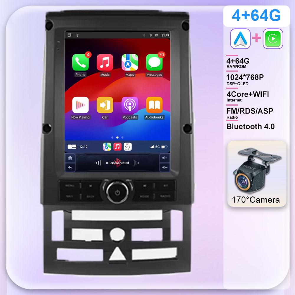 9.7inch Carplay Android For Peugeot 407 2004-2011 Auto Radio Multimedia Player Stereo GPS Navigation 5G WIFI No 2Din DVD