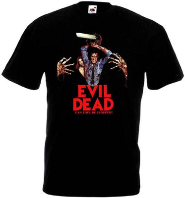 Unisex-Shirt Baumwolle Oversize Große Größe Evil Dead v.1 T-Shirt schwarz Filmplakat Horror alle Größen S5XL