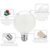 G80 G95 G125 Milky Glass Bulb E27 5W Edison LED Bulb AC110V 20V Round Bulb Cool/Warm White Lampada LED Sound Control AC 85V-265V