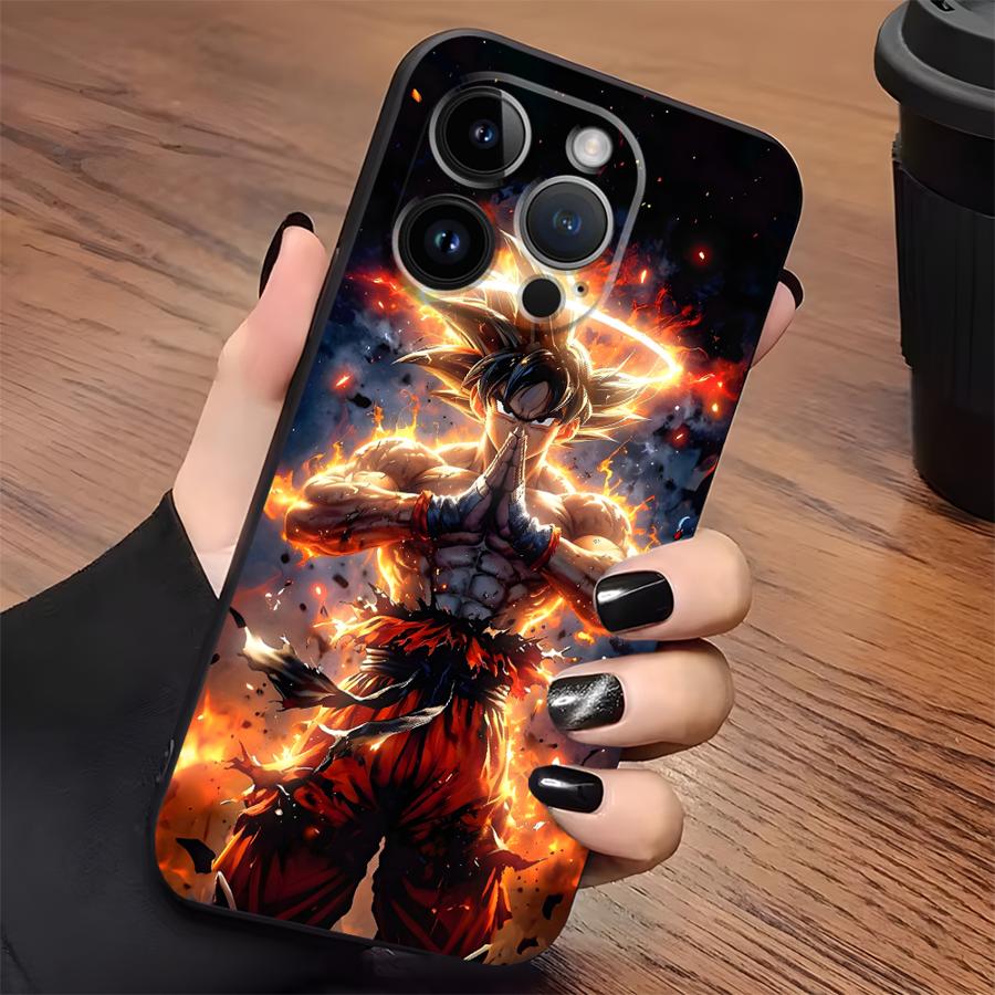 

Аниме Dragon Ball Крутой Сон Гоку Черный Мягкий Чехол для Телефона для iPhone 7 8 15 16 14 Plus XR 17Air 13 12 11 17 Pro Max XS Max iPhone 13 mini