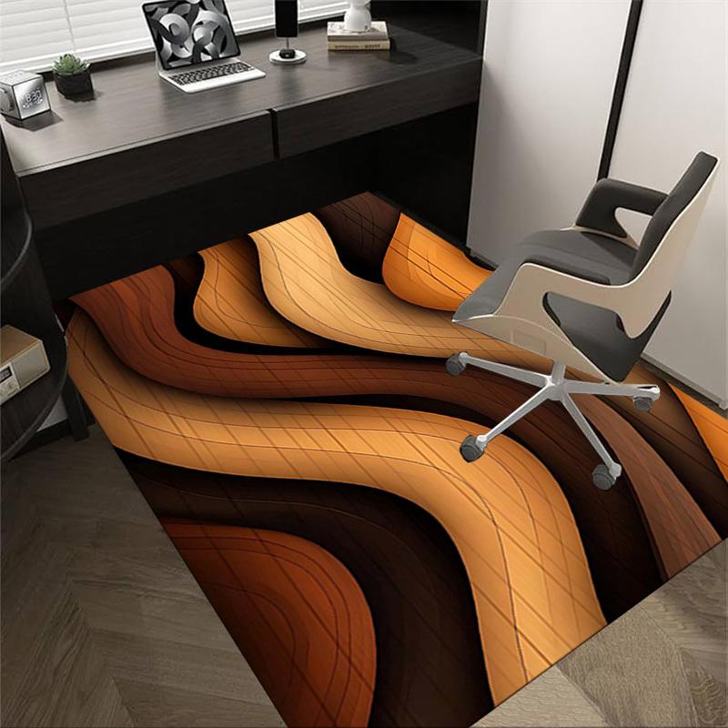 

1PC Wooden Pattern Extra Large Non-Slip Floor carpet, Office, family, bedroom, Studio - Large Area Rug Indoor Rugs, Vibrant Colors-W275 60cm by 90cm