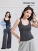 Women's Summer Tencel Lyocell U-Neck Sleeveless Knit Top