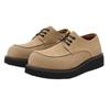 Large size retro derby shoes big head British platform heightening casual leather shoes