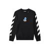 Thermosensitive Pattern Print Pullover Long Sleeve Sweatshirt Men Tops Black OMBA025E19E300061088