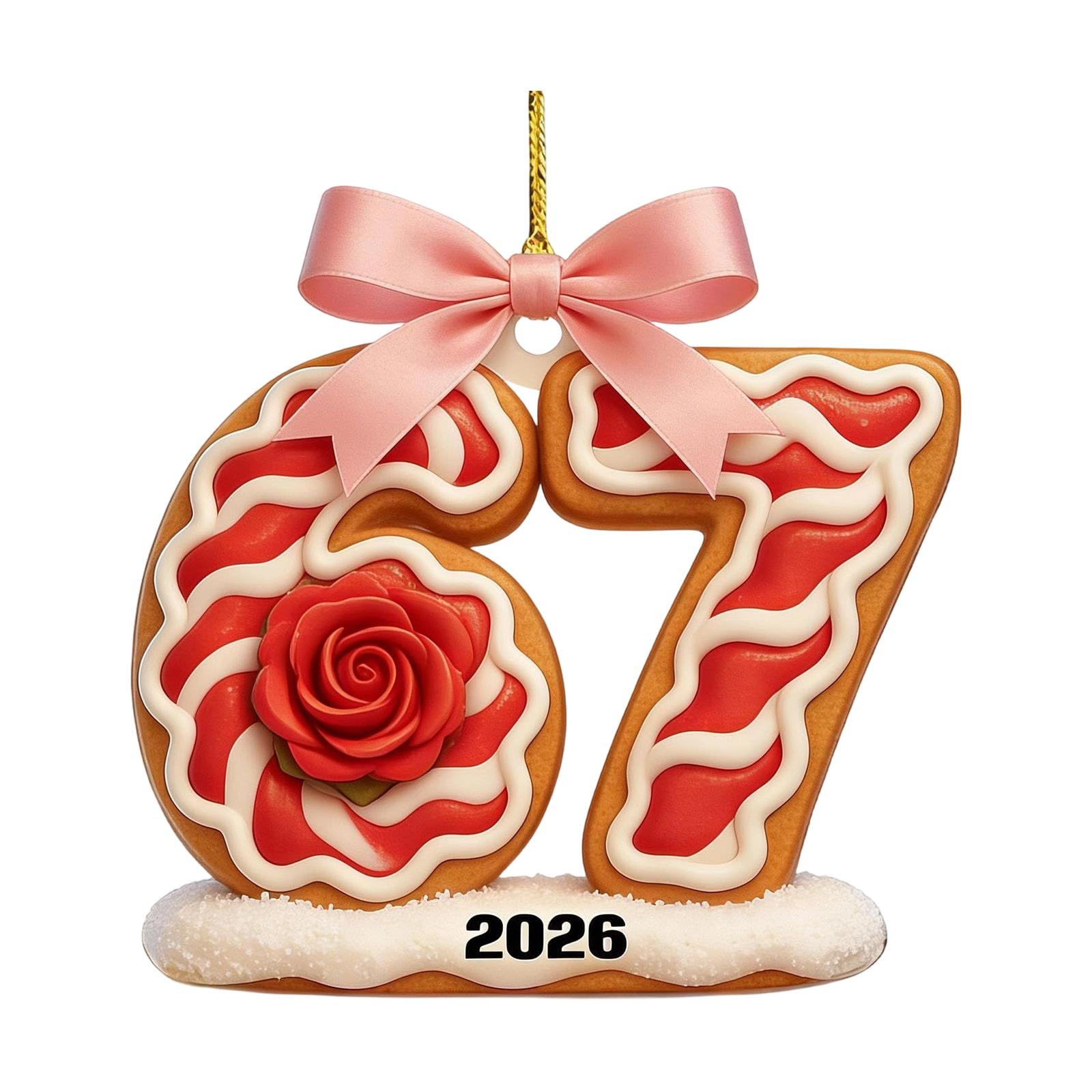 2D Acrylic Letter Pendant, Home Decoration Pendant One Size