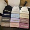 2024Mode Damen Wintermütze Echtes Kaninchenfell Gestrickte Mützen Diamanten Blume Damen Freizeit Hüte Warme Wolle Skullies Beanies