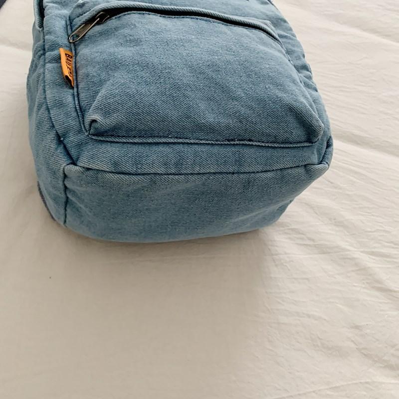 Retro Denim Backpack Student Schoolbag