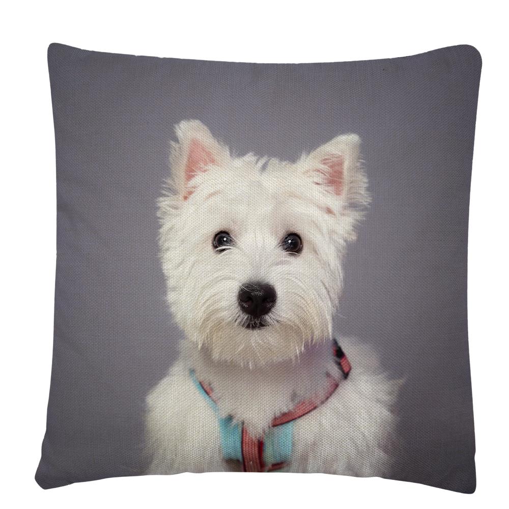 

Щенок/собака художественный фото узор полиэстер Чехлы для подушек наволочка домашний диван декор автомобиля 45x45cm