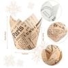 Tulip Cupcake Packaging Oil-Proof Bread Paper Tray Newspaper Cup Printing English Goblet Of Fire 200