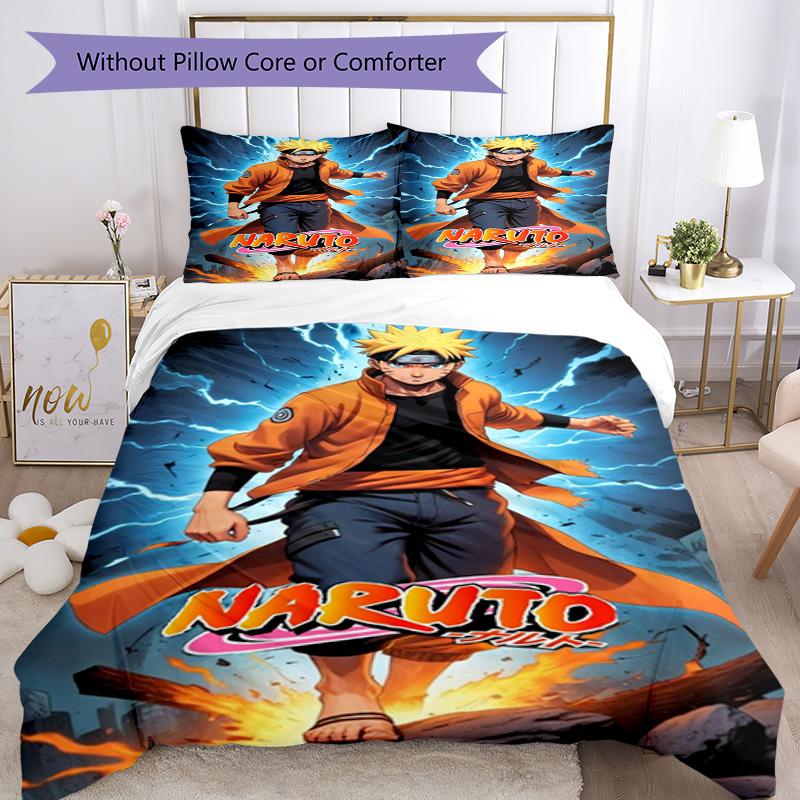 Naruto Bed Linen Set Suitable for Bedrooms Machine Washable Perfect Gift for Friends Family