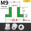T-förmige Nylon-Dichtungsscheibe M3-M35 Gewinde Isolierabstandshalter