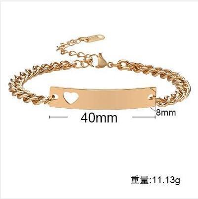 Jewelry, Stainless Steel Bent Adjustable Bracelet 18K Gold Women'S Niche, Jewelry