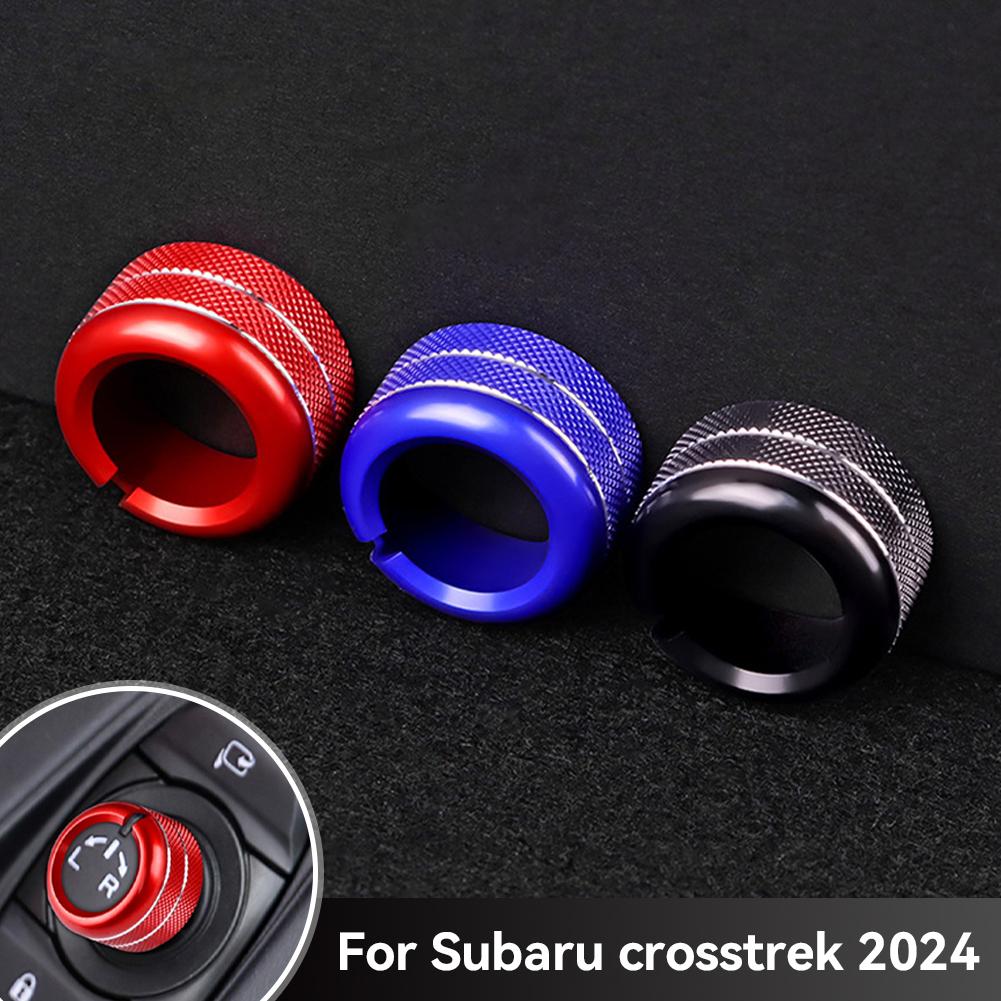 Car Sound Audio Volume Knob Button Rear Mirror Control Knob Ring Trim Interior Ring Decoration For Subaru Crosstrek 2024