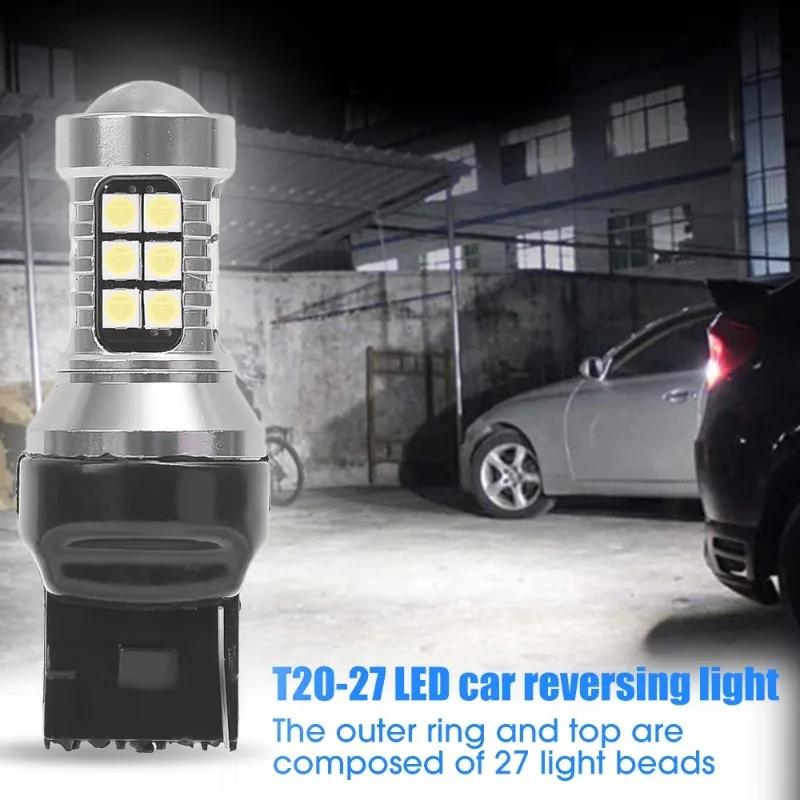 T20 Car LED Reverse Light 27SMD Decoding High Brightness LED Rogue Reversing Light T15 W16W 7440 7443 3156 3157 Signal Light
