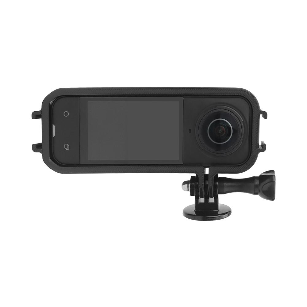 For Insta360 X5 Camera Quick Release Expansion Frame w/Cold Shoe 1/4' Threads Mount Magnetic Protective Cover Cage Accessories