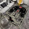 Gothic Castle Night Scene Rug with Moon and Starry Sky Print Suitable for use as an anti-slip for living room bedroom sofas
