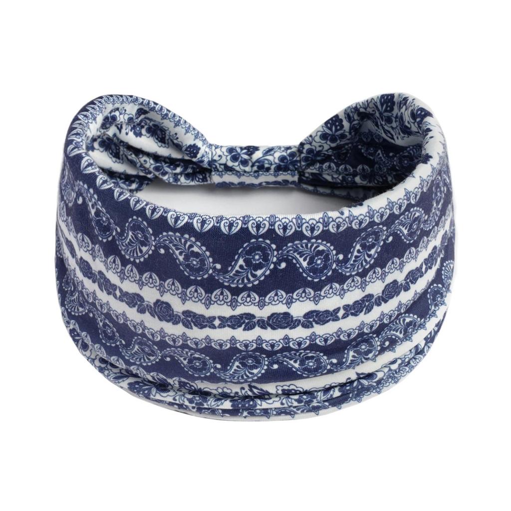 Women's Wide Retro-Style Elastic Sports Headband - Yoga & Hair Accessory