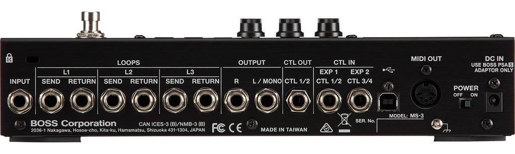 BOSS Multi Effects Switcher Pedal MS-3 (Boss Multi-Effects Switcher)
