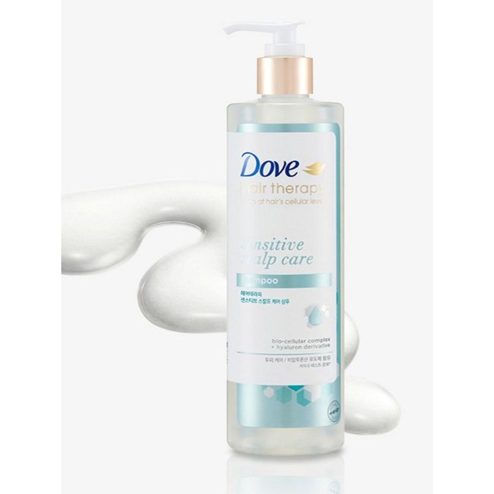 Șampon Funcțional Dove Hair Therapy Sensitive Scalp Care Parfum Ierbos Lemnos Moscat, 380ml, 1 bucată