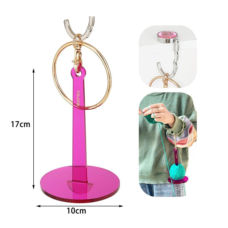 Acrylic Portable Wrist Yarn Holder Knitting Yarn Storage Yarn Ball Rack Acrylic Prevent Yarn Tangling Yarn Organizer