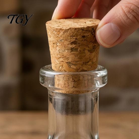 Wide Mouth Jar Cork Tapered Soft Wood Wine Cork, Leakproof Beer Bottle Stopper, Natural Decorative Wooden Lid for Glass Bottles Mason Jar, Kitchen
