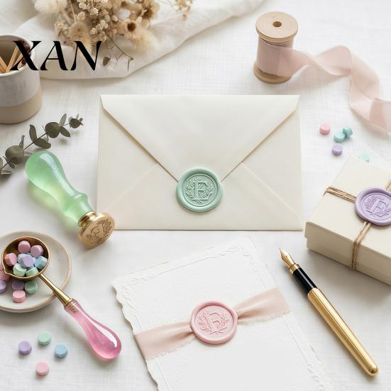 Wedding Invitation Tools Wax Seal Kit, with Sealing Beads Spoon And Candles, Decorative Seals DIY Stamp for Invitations Envelopes Personalized Letter