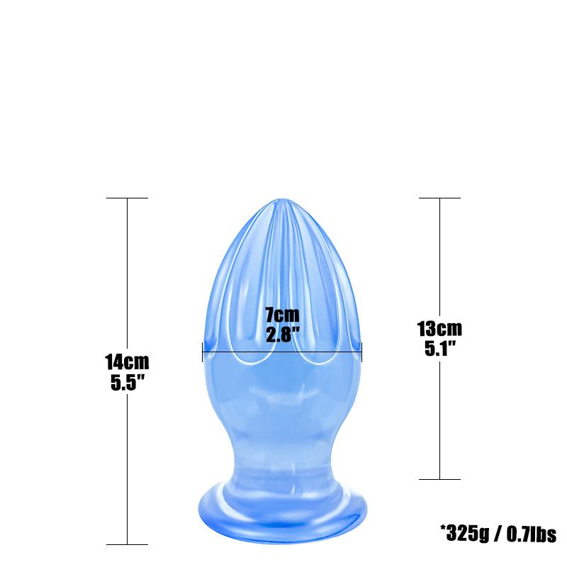 Multi-Size Eiform Analer Butt Plug Riesige Analperlen Analstimulation Expansions-Trainer Anal Sexspielzeug für Erwachsene Frau Mann