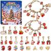Weihnachts-Adventskalender Schmuckherstellungs-Set Mit Mehreren Thematischen Anhängern Für DIY Armbänder Und Halsketten Für Mädchen Weihnachtsgeschenke
