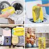 Durable Shoe Washing Machine Bag with Fluff Interior Noise Reduction Resilient Protects Shoes Cleaner Soft Fabric Construction