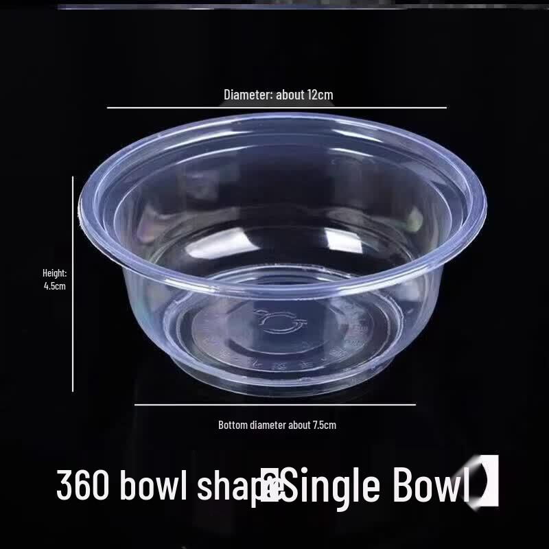 Qiwei Disposable Food-Grade Plastic Bowls with Lids