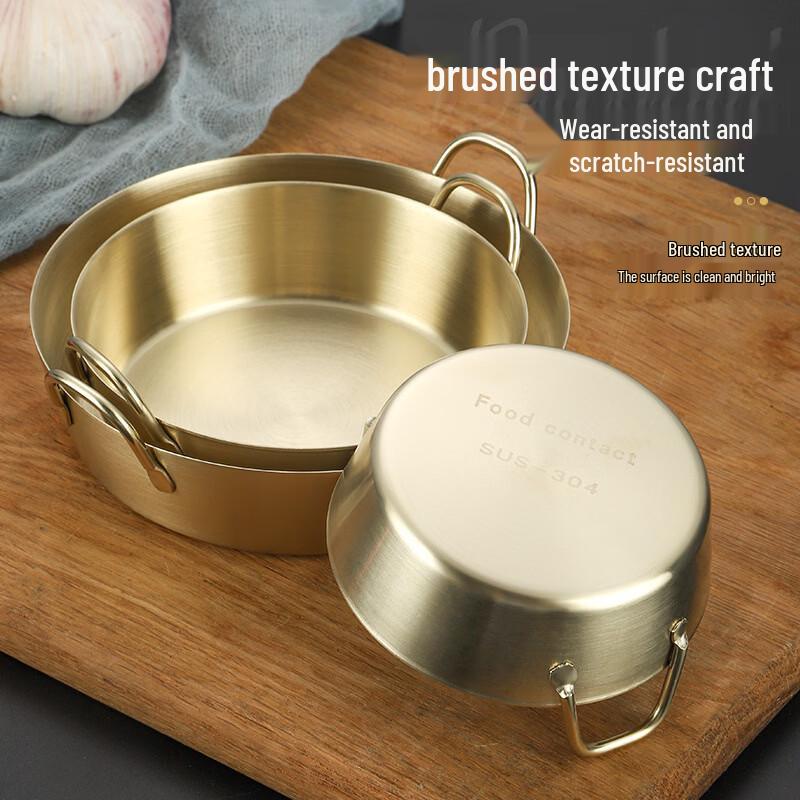 Doppelhenkel-Gewürzschale aus Edelstahl