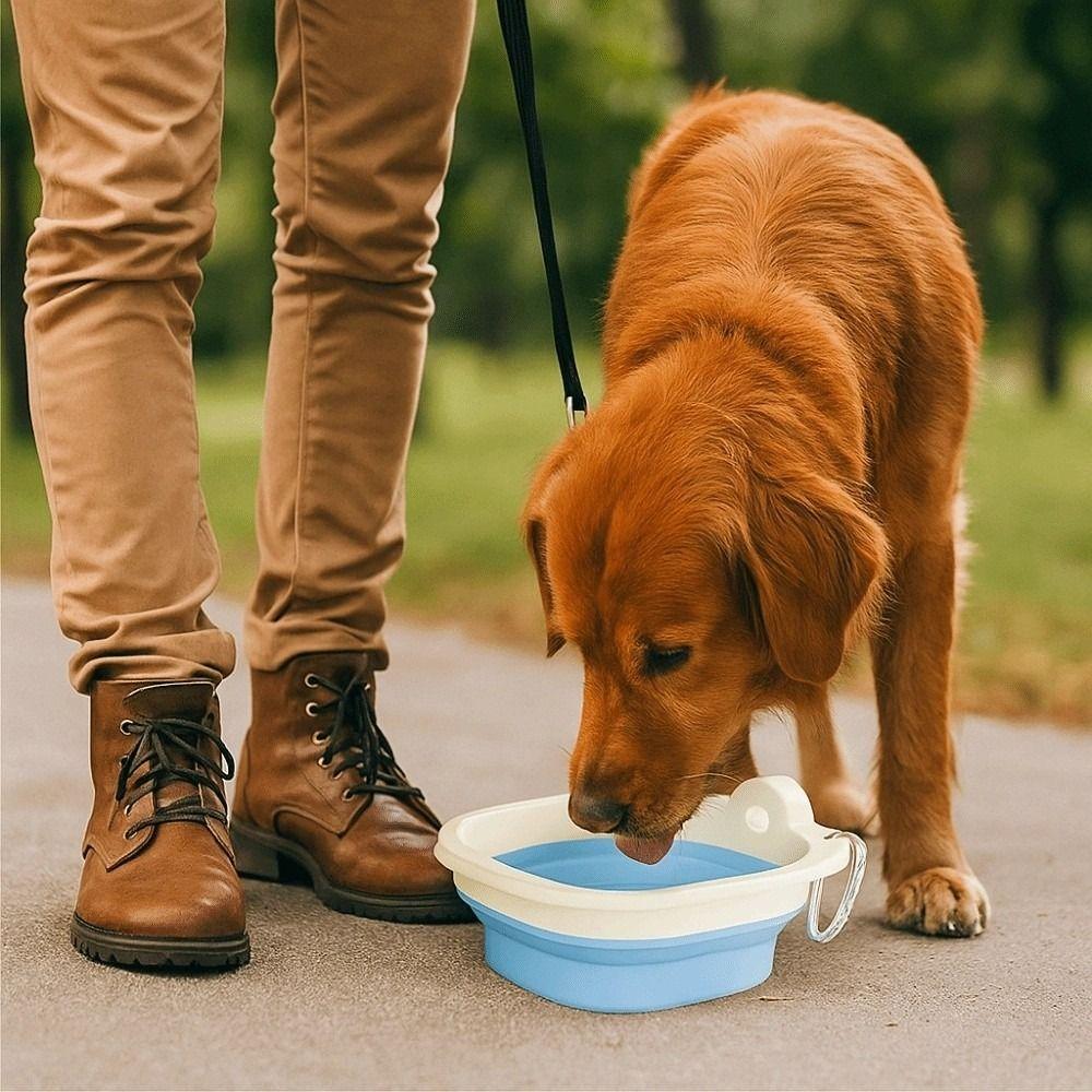 Lightweight Collapsible Dog Water Bowl Food Grade Puppy Food Container  Cat and Dog Use