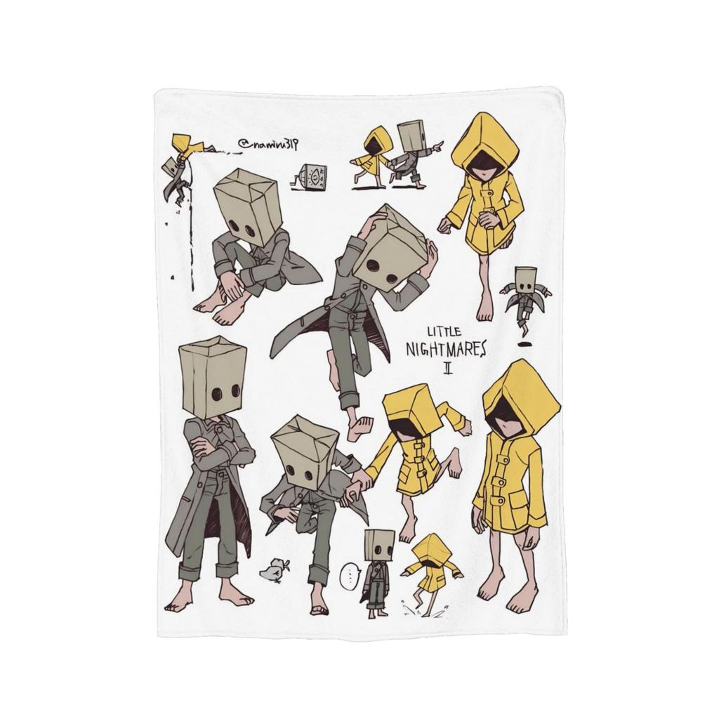 Little Nightmares Horror Blanket Cover Video Game Plush Throw Blanket Summer Air Conditioning Printed Soft Warm Bedsprea,