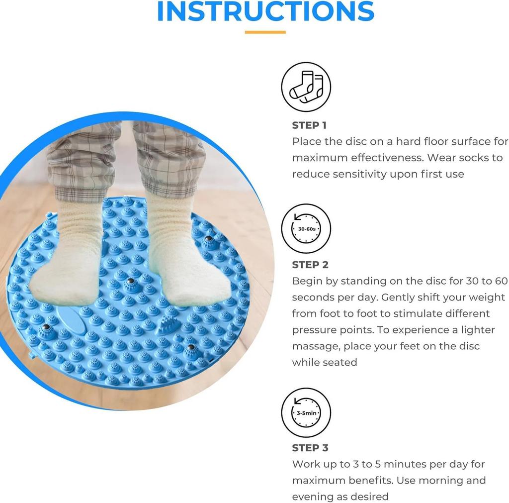 Shiatsu Magnetisk Fotmassageplatta, Fotstegande Träningspedal, Akupressur Yogamatta Fingerpressbräda Fötter Akupunkter Avslappnad