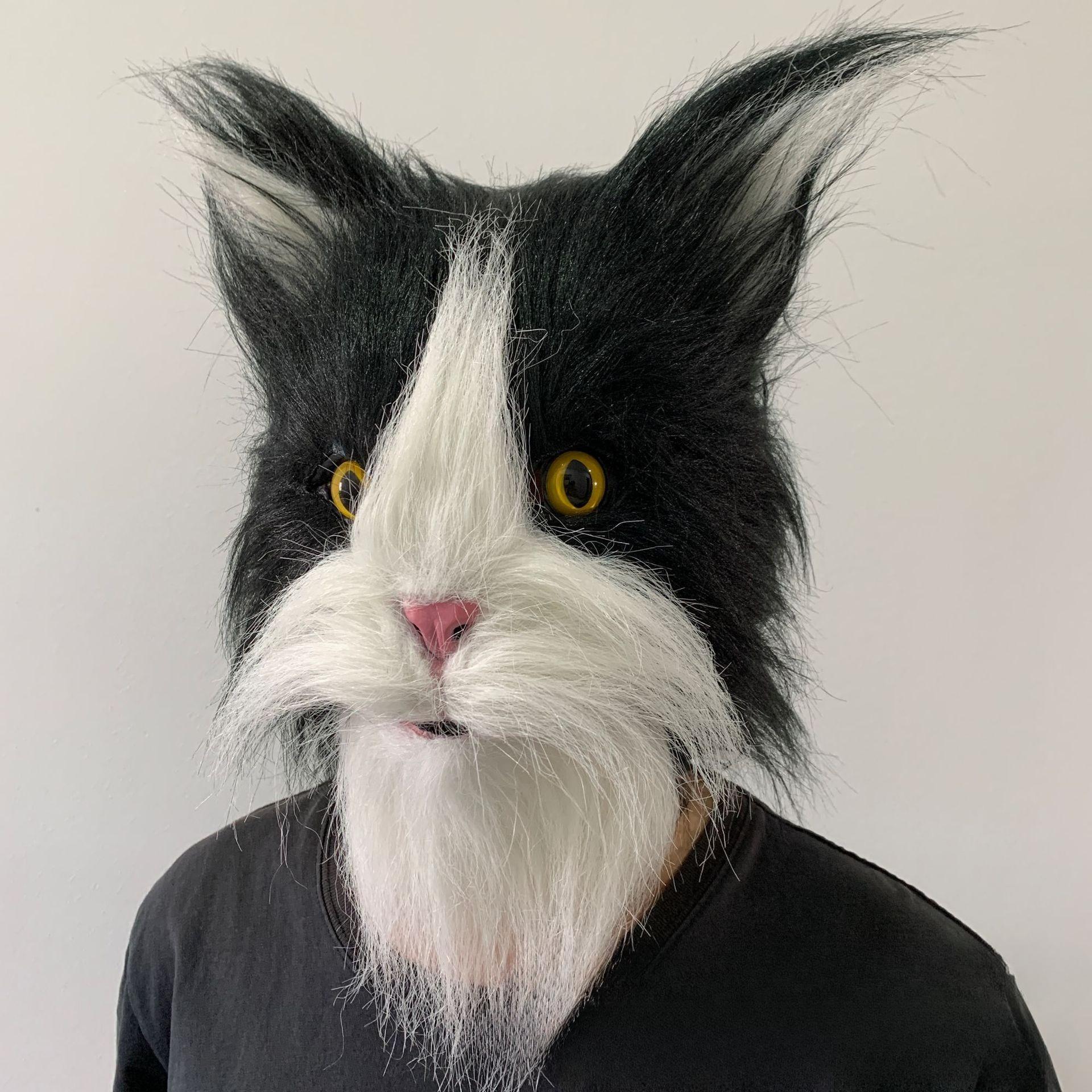 Plush Mouse Cat Mask Full Face