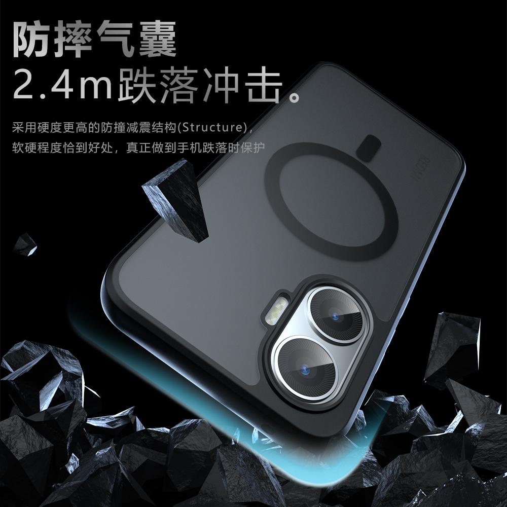 For  Magnetic Acrylic Matte PC Case For Xiaomi POCO F7 G Shockproof Transparent Phone Cover Bumper For Xiaomi POCO F7