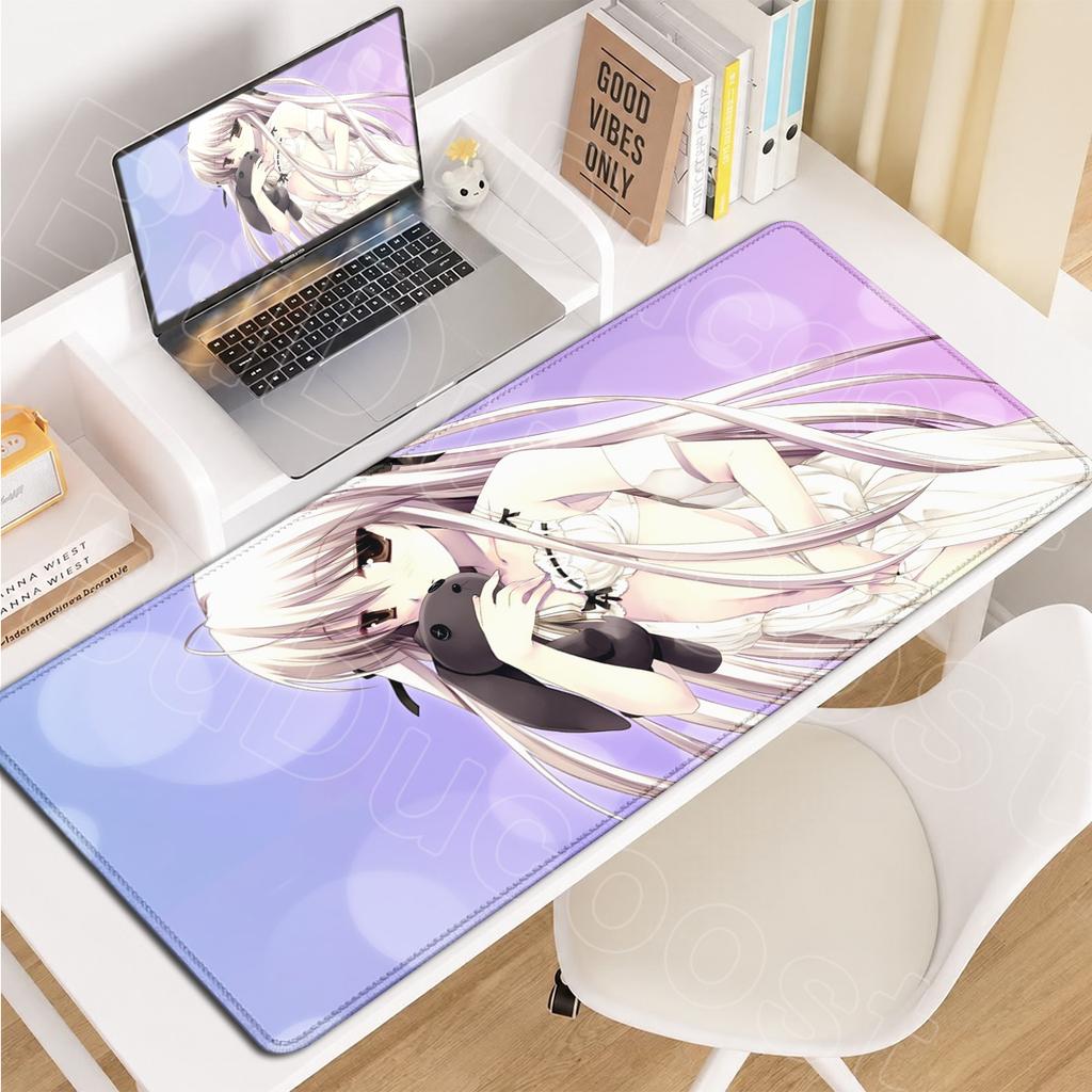 Yosuga no Sora Cartoon Anime Gaming Sora Kasugano Mauspads Mit Verriegeltem Rand Gummiboden Tischmatte Computer Büro Zuhause Teppich 900x400mm