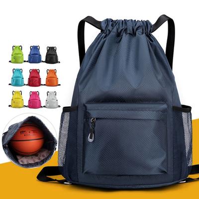 High Quality Nylon Drawstring Backpack Drawstring 5 Colors Versatile Backpack Large Capacity Washable Computer Bag Unisex