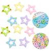 10Pcs Luminous Five-Pointed Star Friendship Necklace Making Beads Acrylic Beading Material Jewelry Accessories for Women
