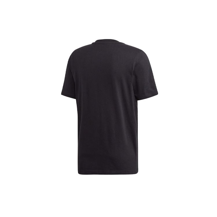 Adidas Originals Trefoil Logo Sports Short Sleeve T-Shirt Men Tops Black FM3338