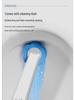 Wall-Mounted Disposable Toilet Cleaning Brush with Replaceable Head