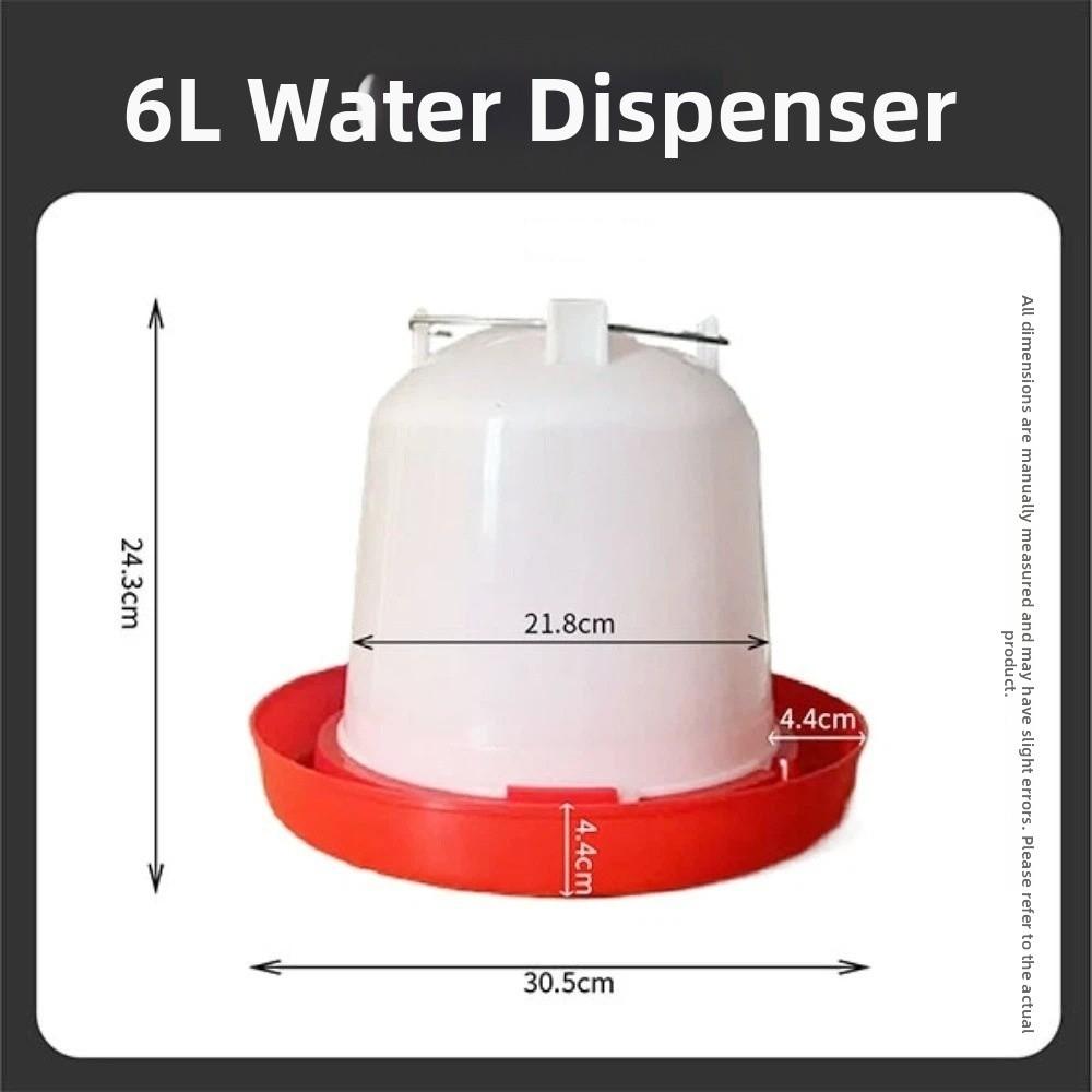 1.5L 8L 15L Poultry Drinker Feeder Plastic Water Container Durable Bird Chick Waterer Chicken Coop
