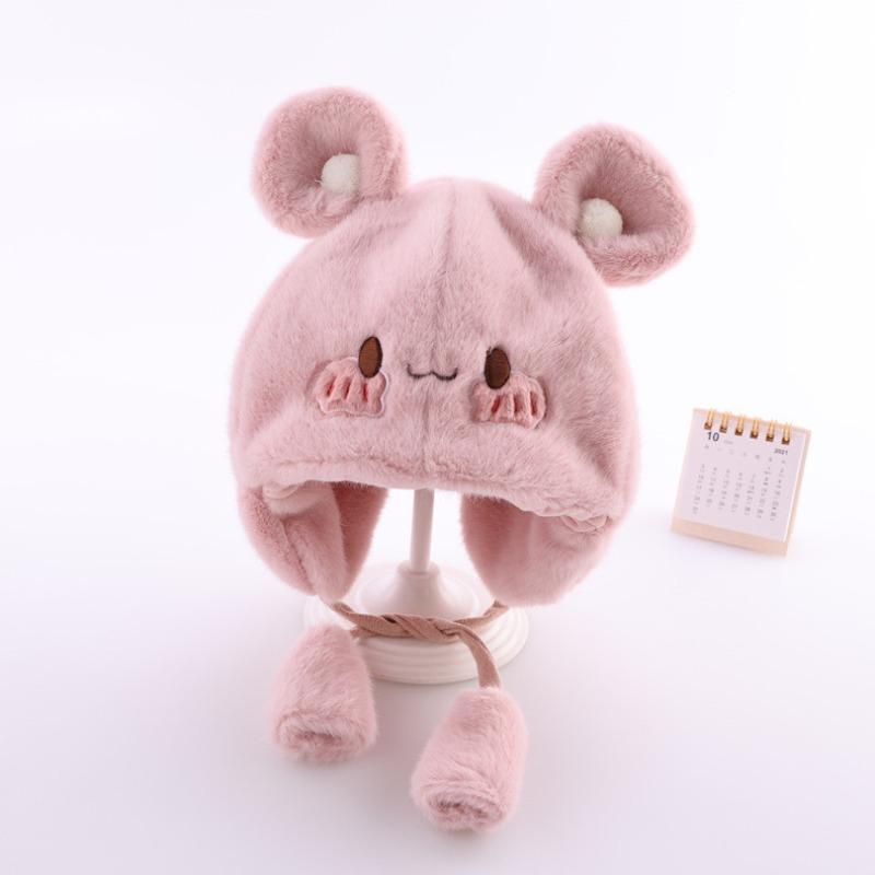 Baby hat winter cute super cute 5-24 months boy and girl baby plush hat winter warm children's ear hat