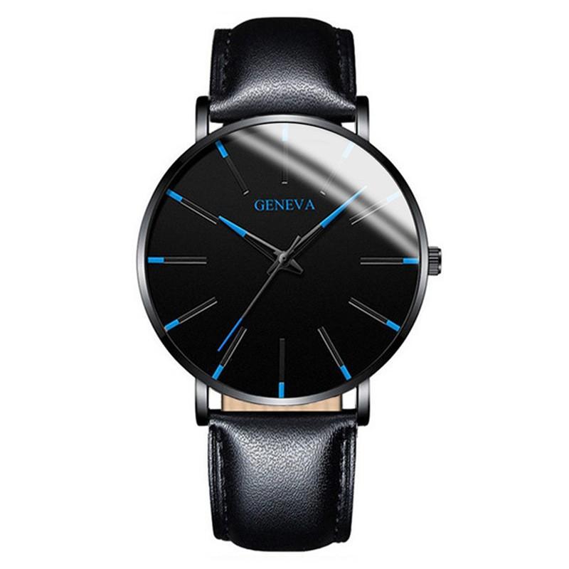 Hot fashion blue needle men s watch men s watch quartz watch mesh belt one piece