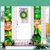 St. Patrick's Day Festive Decor-durable Door Curtain-irish Green Banner