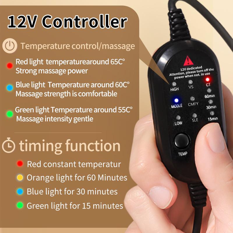 Portable Electric Heated Elbow Massager Brace 3 Gear Heat&Vibration Levels Heating Elbow Wrap Warmer Pad for Arm Elbow Joint Pain Relief with Massage