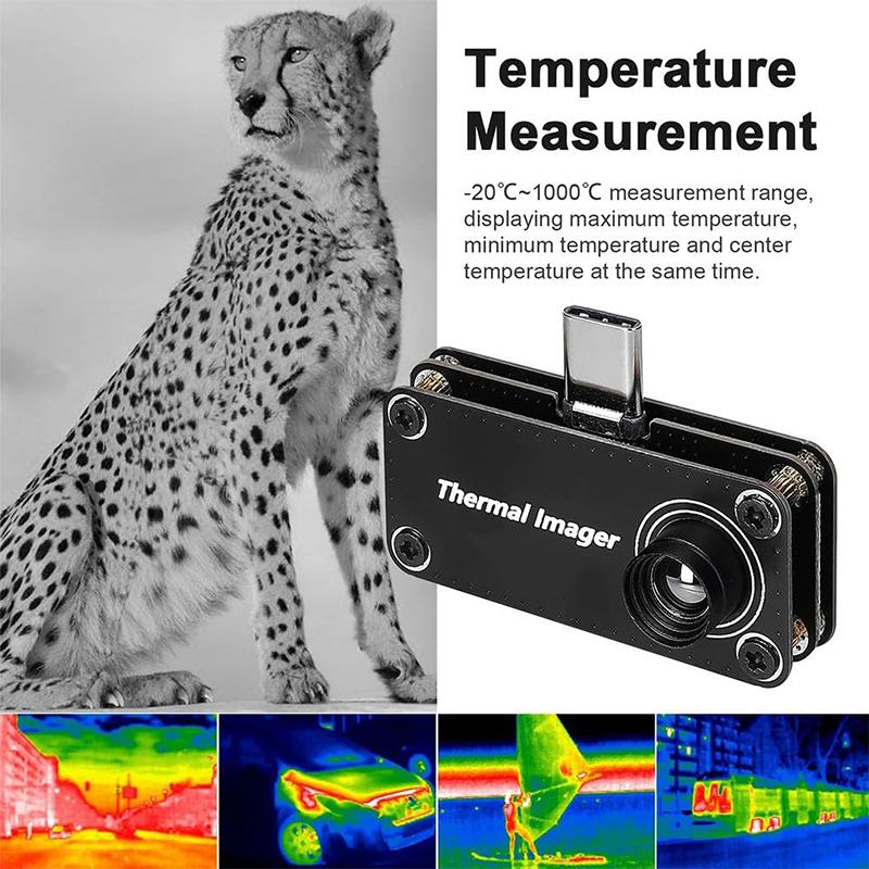 Type-C Mobile Thermal Imager Imaging Camera App Control Thermal Camera For Android Mobile Phone Infrared Thermal Imager
