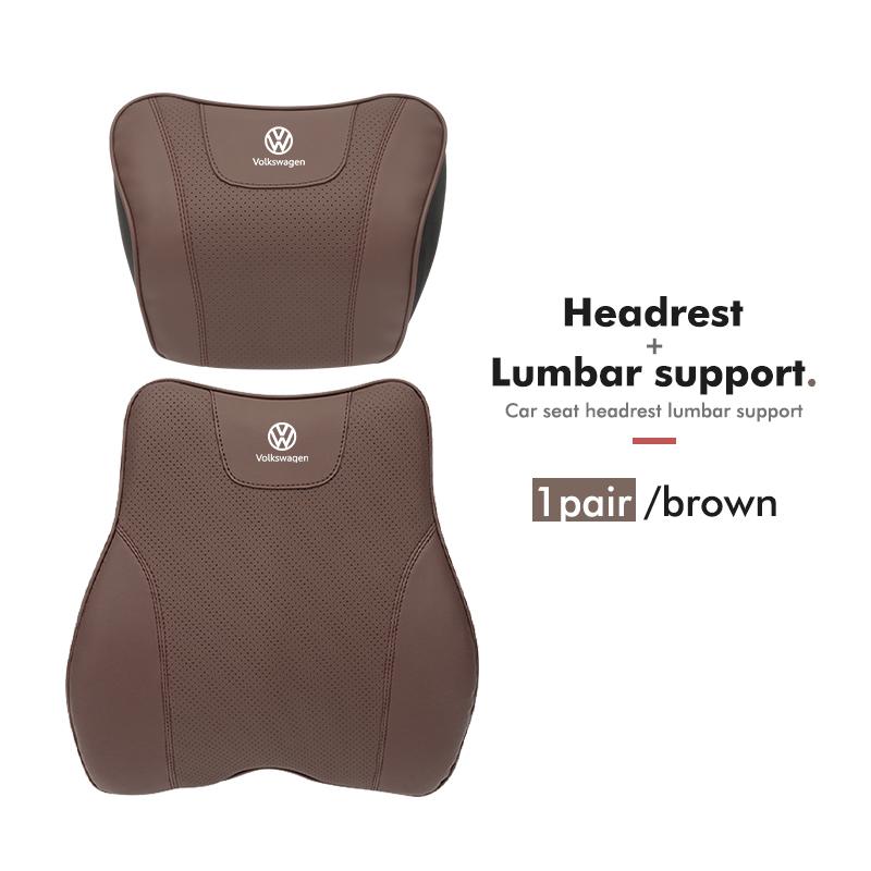Car Headrest Waist Triangle Pillow Memory Foam Cushion Support For Volkswagen VW Polo Jetta Sagitar Magotan Passat B5 B6 B7 CCOJ2