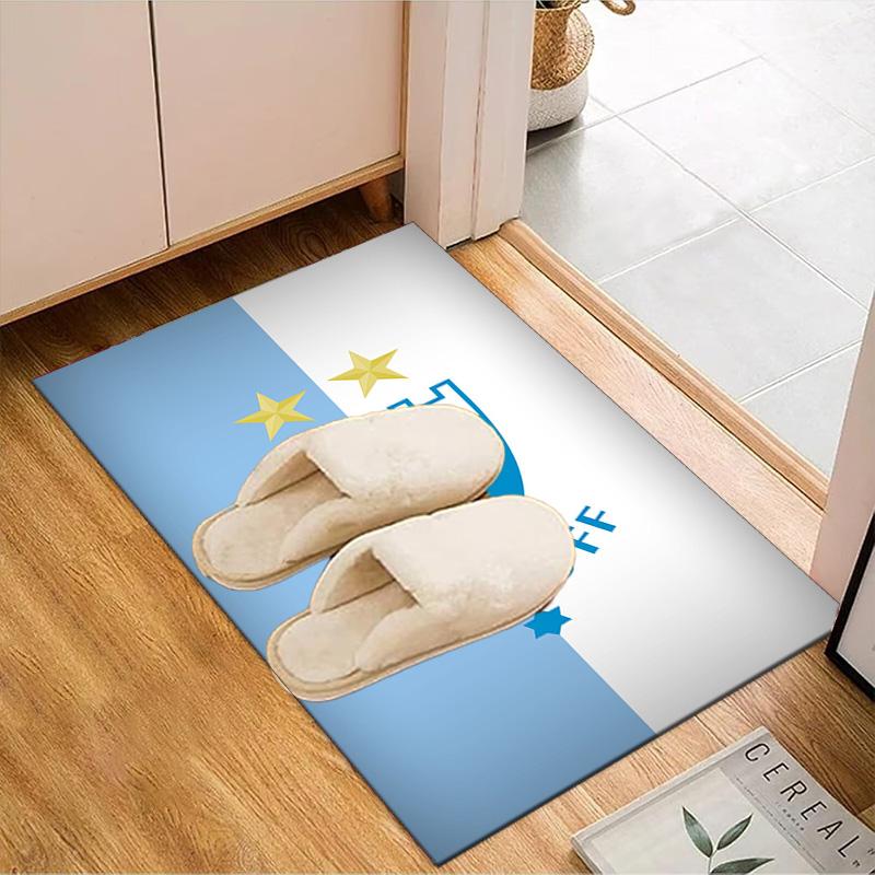 Malmö Ff Crest Design Rug Game Carpet, Floor Mat for Bedroom Living Room Entryway Rug, Home Decor Idea Gift for Christmas birthday